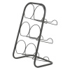 6 Bottle Black Metal Wine Rack [117289]]