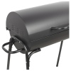 Black Cylinder Metal Drum Coal BBQ [956689]