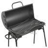 Black Cylinder Metal Drum Coal BBQ [956689]