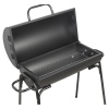 Black Cylinder Metal Drum Coal BBQ [956689]