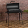 Black Cylinder Metal Drum Coal BBQ [956689]