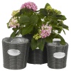 3 Piece Rattan Flower Basket Sets