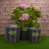 3 Piece Rattan Flower Basket Sets