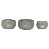 3 Piece Rattan Flower Basket Sets