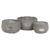 3 Piece Rattan Flower Basket Sets