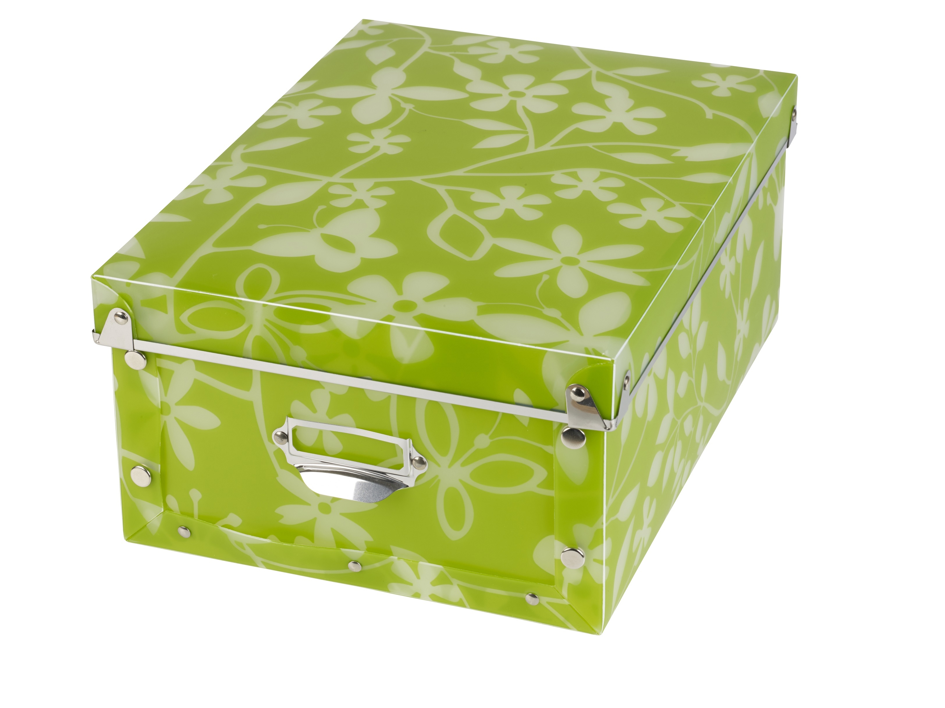 Spizy Plastic Collapsible Patterned Storage Boxes Containers With Lid
