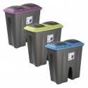 2 x 25 Litre Square Duo Bin