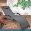 Grey Steel Sun Lounger [179102]