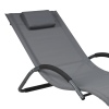 Grey Steel Sun Lounger [179102]