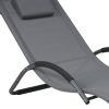 Grey Steel Sun Lounger [179102]