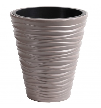 Sand Short Plastic Plant Pot