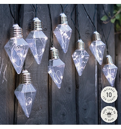10 Solar Diamond String Lights [348935]