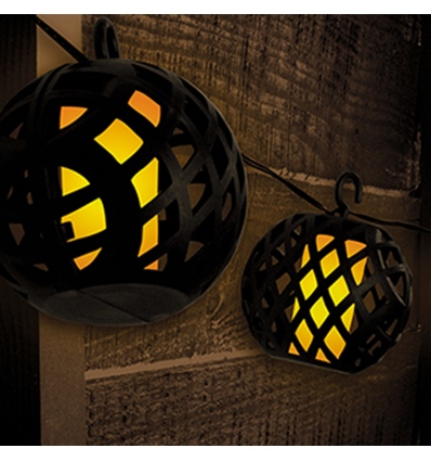 Moroccan Flame Effect Solar String Lights 8Pk [348829]