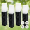 Rattan Effect Solar Post Lights [348775]