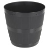 Anthracite Wood Look Flower Pot [854811]