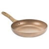 URBN-CHEF Rose Gold Pots & Pans With Wood Look Handles