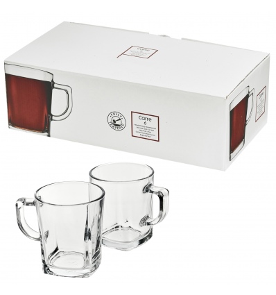 CARRE Single Tempered Glass Tea Cup Mug [290419]