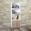 5 Tier Scandi Bookcase with 2 Doors