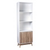 5 Tier Scandi Bookcase with 2 Doors