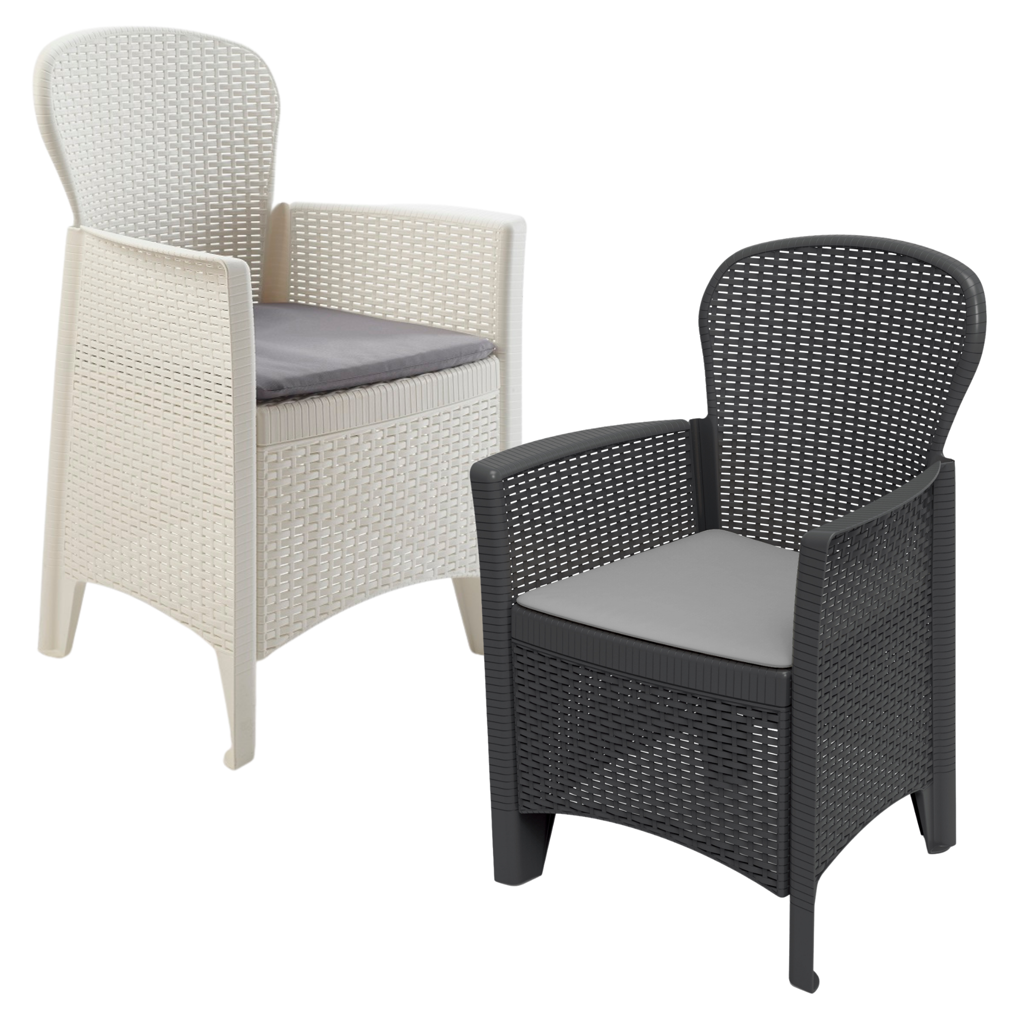 wicker plastic chairs