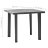 FIOCCO Anthracite Garden Table [608603]