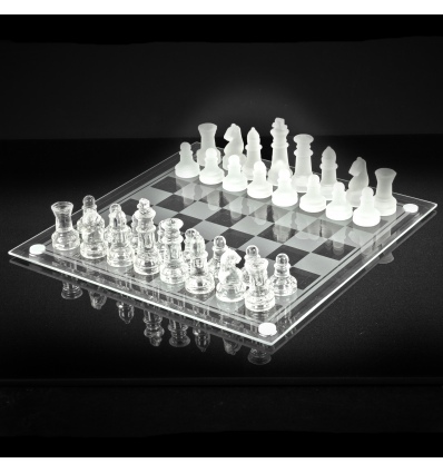 25cm Glass Chessboard [495385]