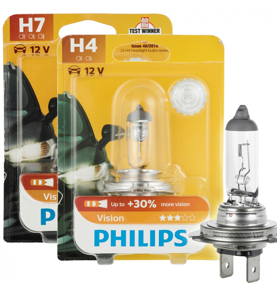 PHILIPS H7 12V55W 12972PR +30% PX26d Headlight Halogen Premium Automotive  Lamp