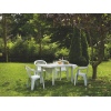 Faro Large White Collapsible Dining Garden Patio Table [xxxxxxx]]