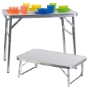 White Metal Folding Camping Table [447568]