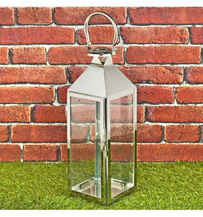 37.5cm Stainless Steel Lantern [063997]