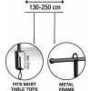 Tabletop Rod for Decorations With Clamp [476742]