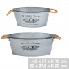 Garden Metal Basin 2 Pcs [140098]