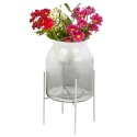 15cm Vase With Metal Stand [268170]