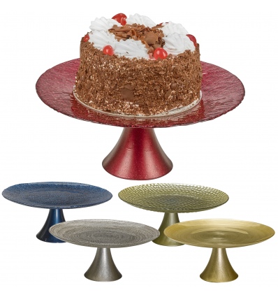 Coloured Glass Food Display Stands