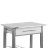 Metal White Kitchen Trolley [605924]