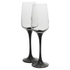 LAV Black Glassware x3