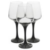 LAV Black Glassware x3