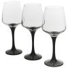 LAV Black Glassware x3