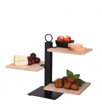 Wooden Metal Food Stand