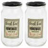 "Fresh Food" Glass Storage Jars