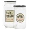 "Fresh Food" Glass Storage Jars