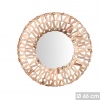 Round Mirror With Sea Grass Frame [252191]