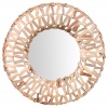 Round Mirror With Sea Grass Frame [252191]