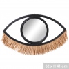 Eye Shaped Fringe Mirror