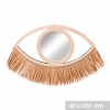 Eye Shaped Fringe Mirror