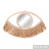 Eye Shaped Fringe Mirror