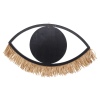 Eye Shaped Fringe Mirror