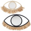 Eye Shaped Fringe Mirror