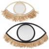 Eye Shaped Fringe Mirror