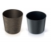 FURU ECO SLIM LOW Wood Effect Round Flower Pot